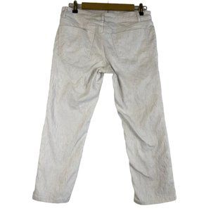SIMPLY VERA WOMENS DENIM PANTS WHITE SIZE 8 VERA WANG